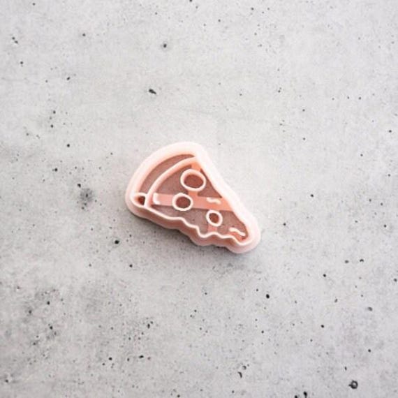 The Joey Special - Pizza Cutter, TV Show 90s Slice Shape, For Polymer Clay | Embossed Dangle, Stud, 15mm 35mm