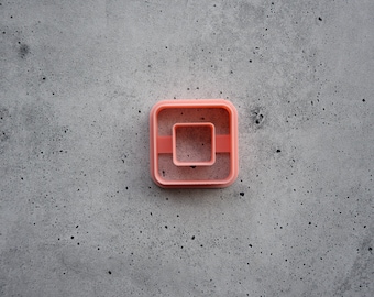 Rounded Square Clay Cutter: Polymer Clay Earring Tool