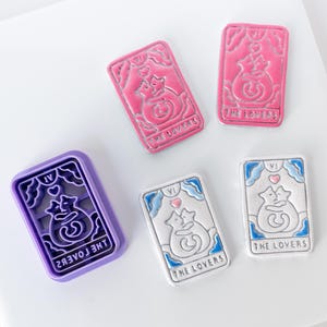 Carta del Tarot de los Enamorados - Carta del Tarot del Gato