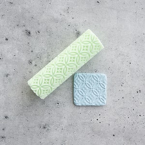 Floral Mosaic Tile Roller - Resin Texture Roller