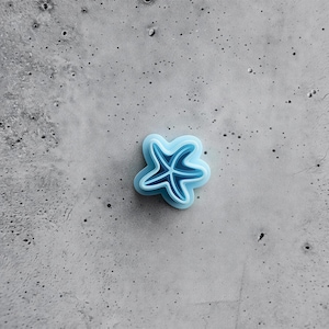 Starfish Stud Cutter, 15mm Earring Tool - Polymer Sea Shell Shape, PLA Filament, Summer Jewelry DIY Template