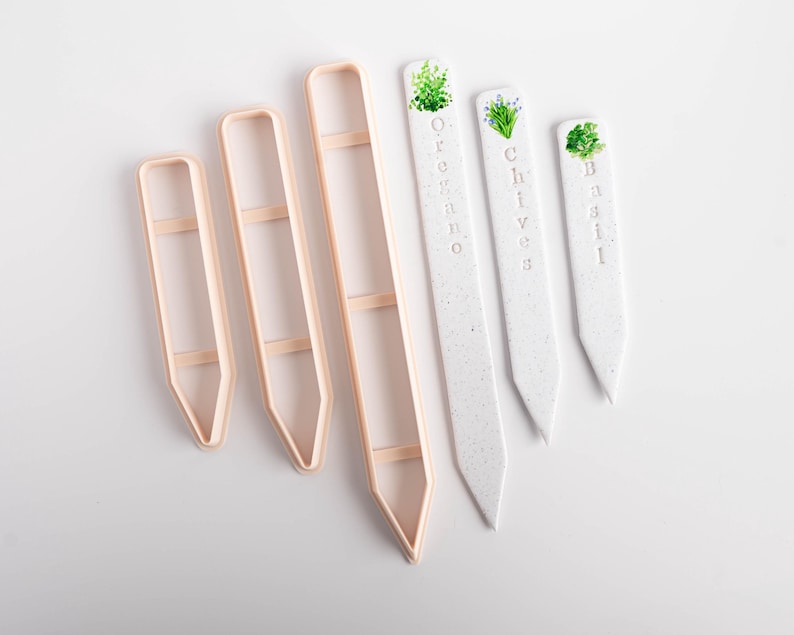 Herb Marker - Clay Cutter - 3 size options image 2