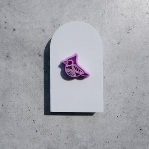 Folk Cardinal - Embossed Bird Cutter