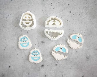 Bumble The Yeti Clay Cutter, Single Or Dangle, Polymer Earring Template - PLA Filament | 25Mm, 35Mm Sizes