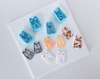 Embossed Line Cats