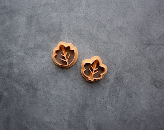 Chubby Leaf Studs