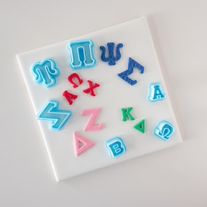 Griechisches Alphabet - Ausstechformen
