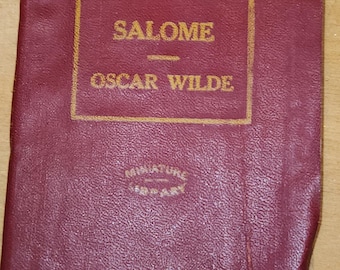 Vintage Book Miniature Little Library "Salome" Oscar Wilde Little Leather Library Corp. New York ab2