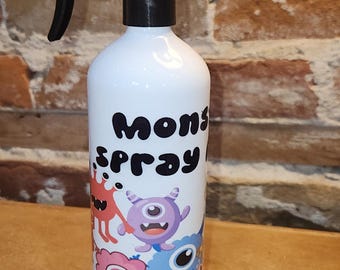 Monster Spray Away Empty Spray Bottle for Children to Scare Monsters Away and Tame Their Fear of Monsters. Sp1