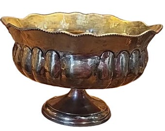 Vintage Brass Compote Bowl Made in India br8