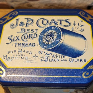 J.&P.Coats 古糸 Six Cord Machine Cotton 箱付 J P Coats Six Cord - Etsy