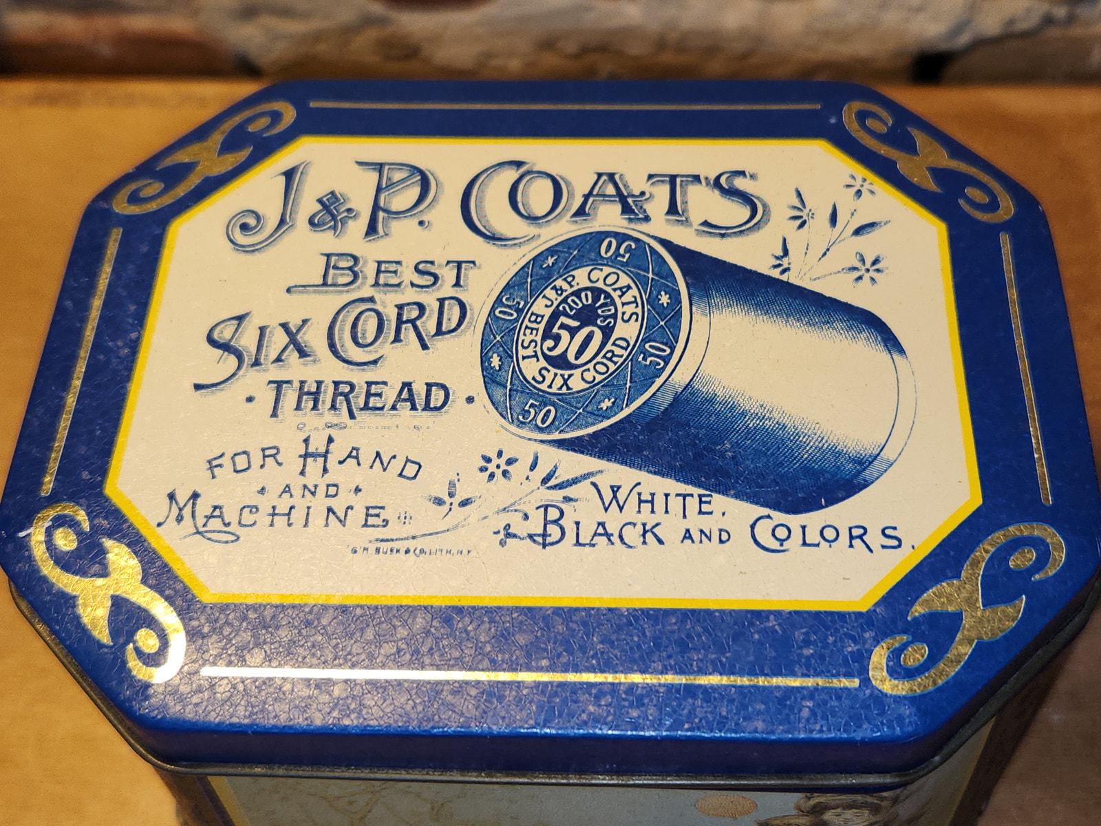 J.&P.Coats 古糸 Six Cord Machine Cotton 箱付 J P Coats Six Cord - Etsy