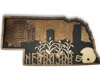 Layered Nebraska Shelf Sitter Larger neb1 (Copy)