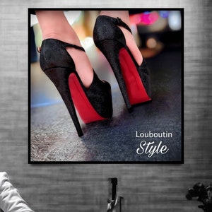 His and Hers Red Bottom Heels and Sneakers 2 Art Print for Sale