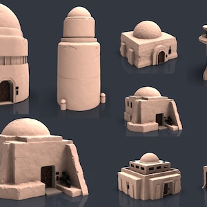 Star Wars Tatooine 3d printable Buildings