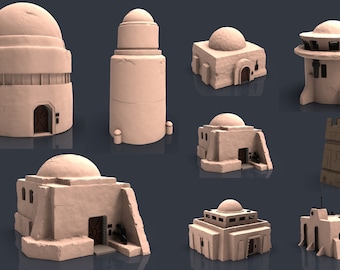 Star Wars Tatooine 3d printable Buildings