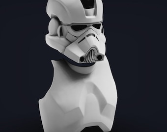 Star wars Clone Engineer 3d printable wearable helmet+part