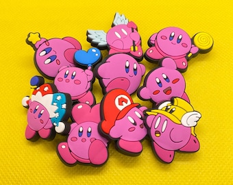 Kirby cute characters croc charms, jibbitz