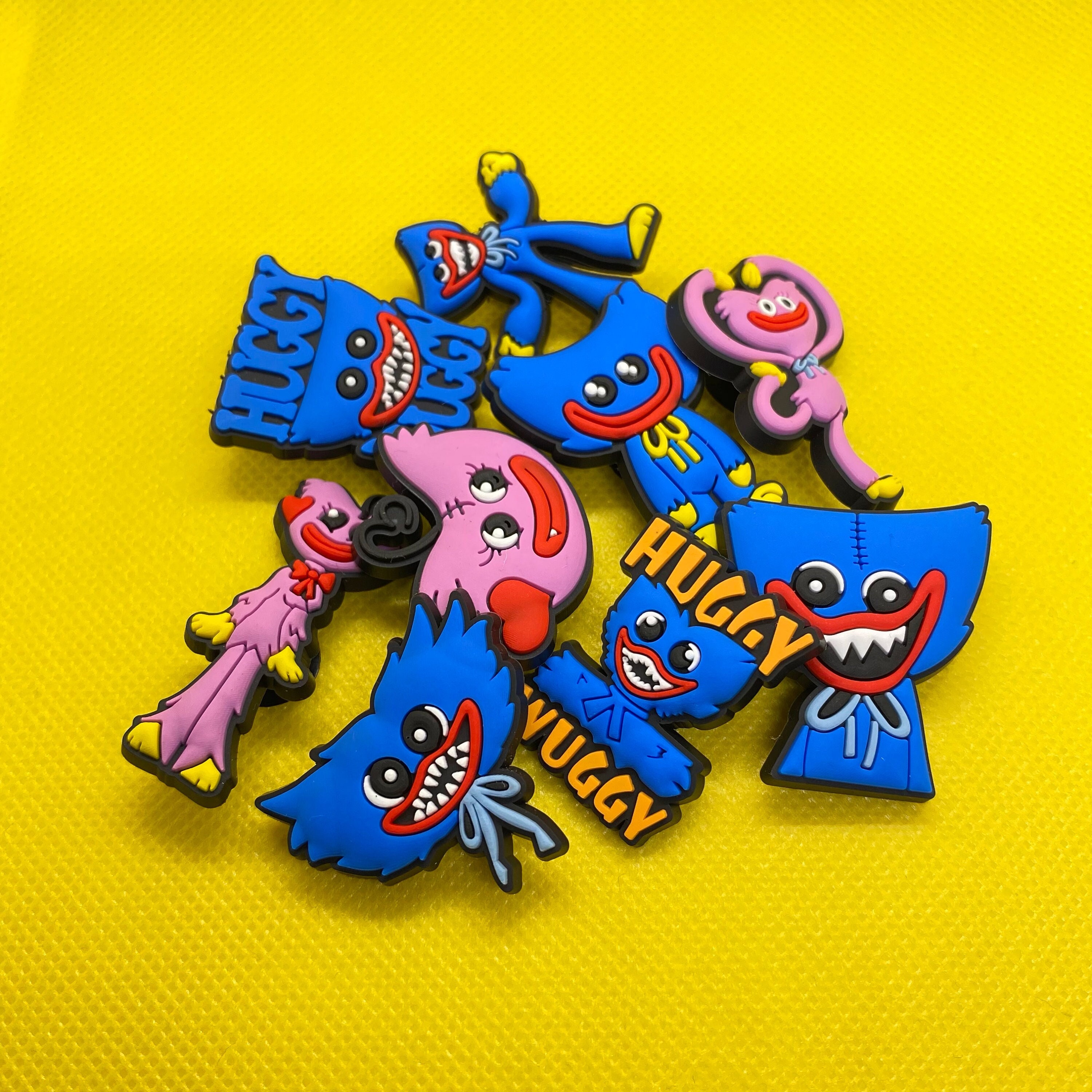 12 pcs Poppy Playtime Botão de Oversized Pins Set, Huggy Personagens de  Wuggy Pins Saco Acessórios para fãs 75mm
