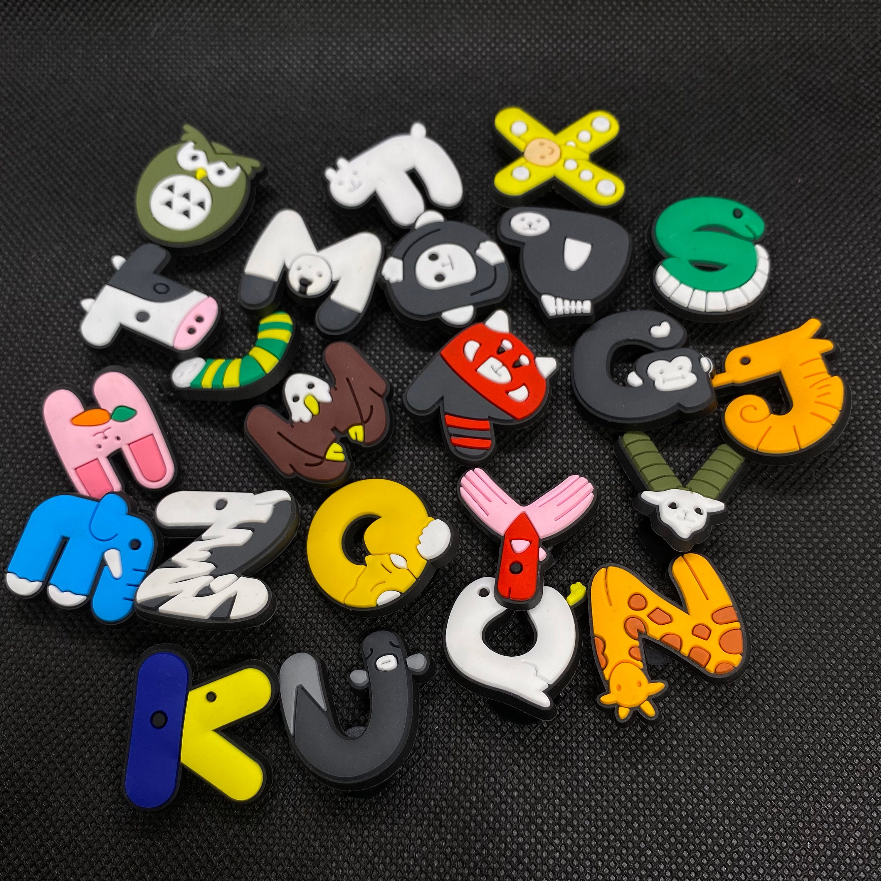 Letter Initial Croc Charms