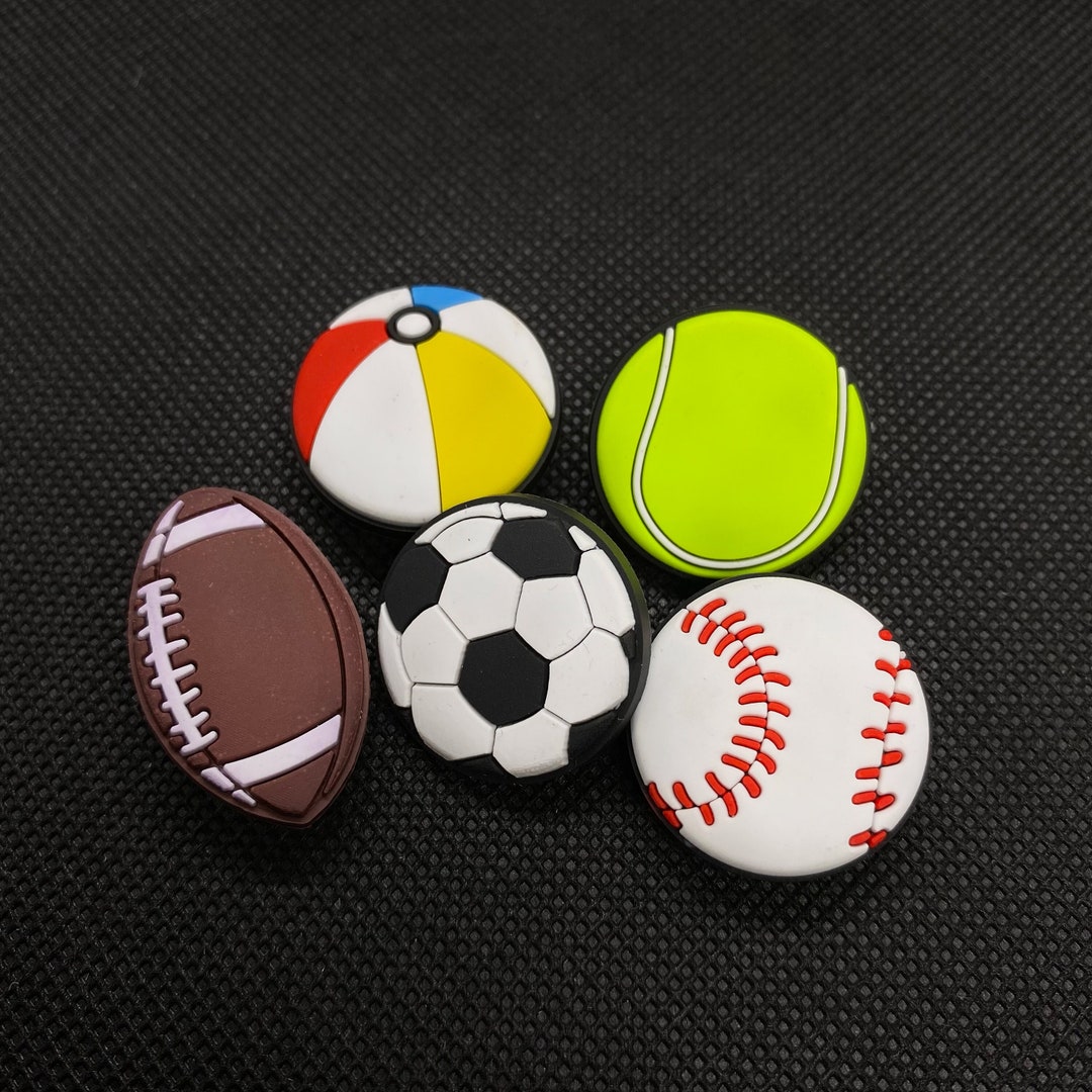 Sport Balls Crocs Charms, Football, Baseball, Rugby Etsy UK
