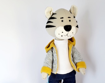 Stofftiger Puppen | Handgemacht