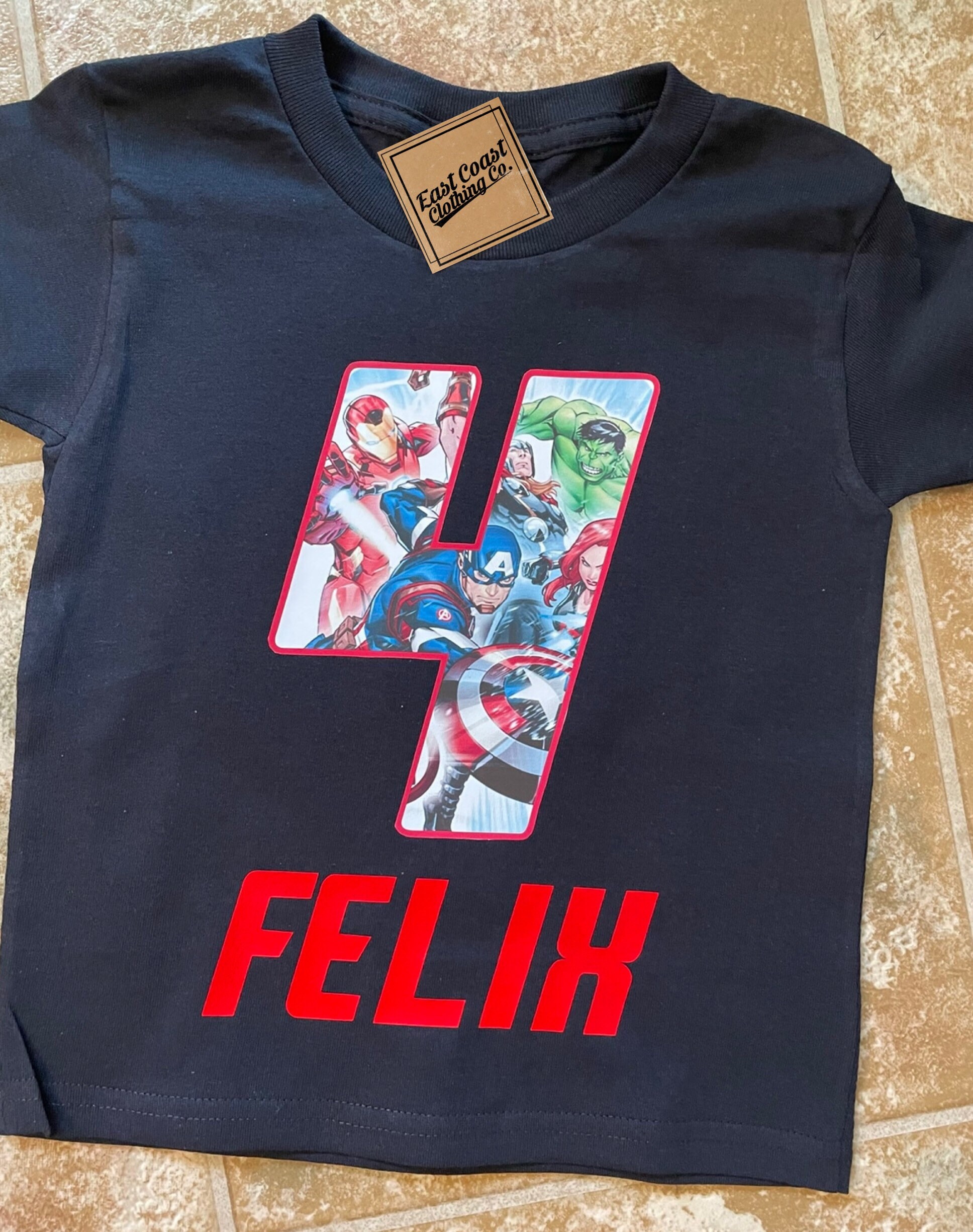 4th birthday shirt superhero