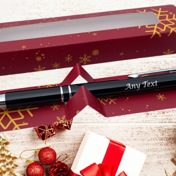 NEW Personalised Pen, Engraved, Pen with  Custom Name, Personalized Gift, Xmas Gift, funny Christmas party, office supplies, Christmas Gifts
