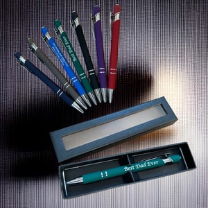 Papacadeau lasergegraveerde bamboepen, cadeau voor papa verjaardag, Vaderdagcadeau, aandenken gepersonaliseerde pen met geschenkdoos, cadeau papa