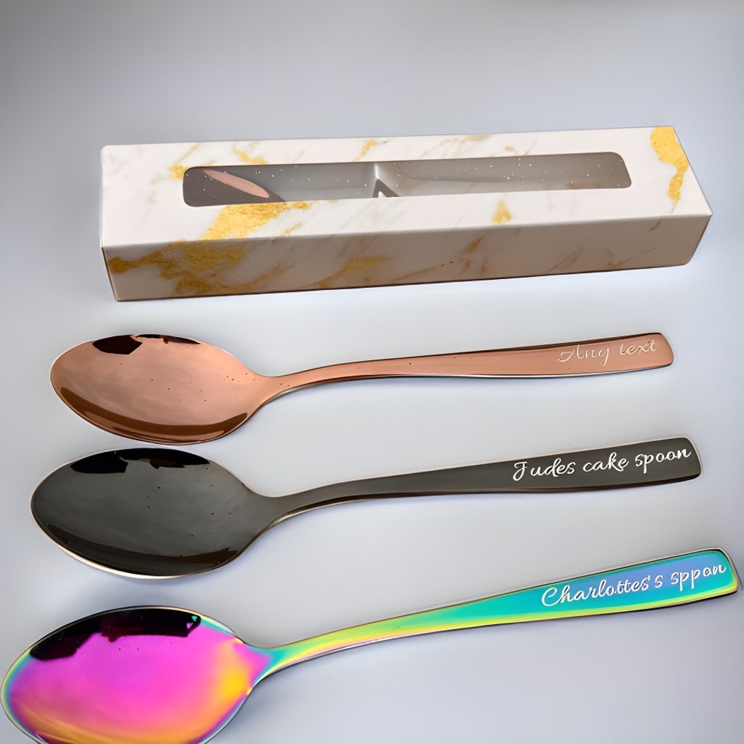Custom Teaspoon Stainless Steel Engraved Name Personalised Tea Spoon