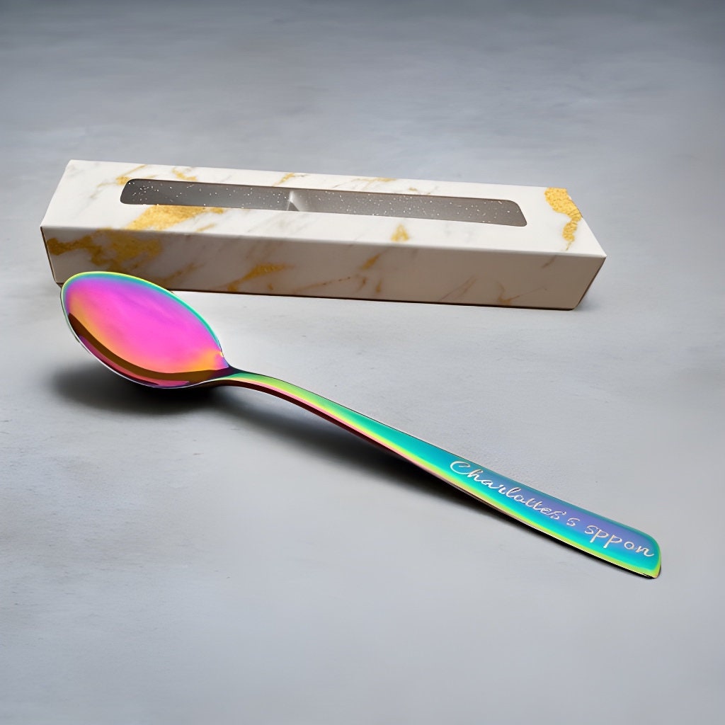 Custom Teaspoon Stainless Steel Engraved Name Personalised Tea Spoon