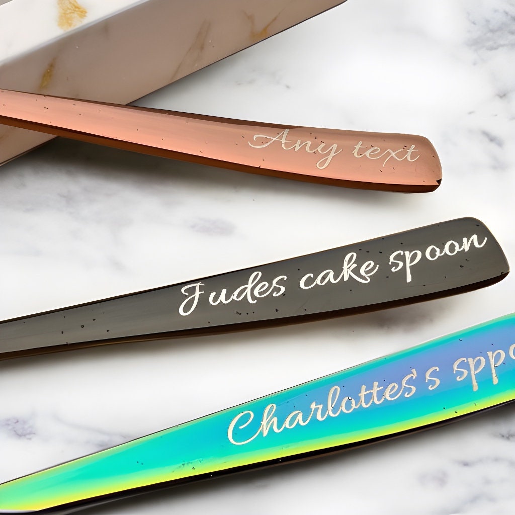 Custom Teaspoon Stainless Steel Engraved Name Personalised Tea Spoon