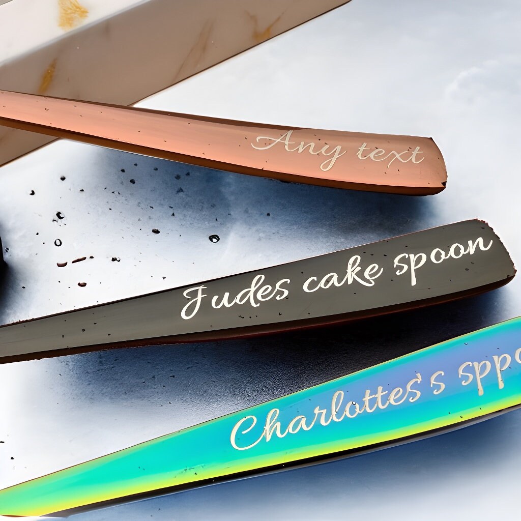 Custom Teaspoon Stainless Steel Engraved Name Personalised Tea Spoon