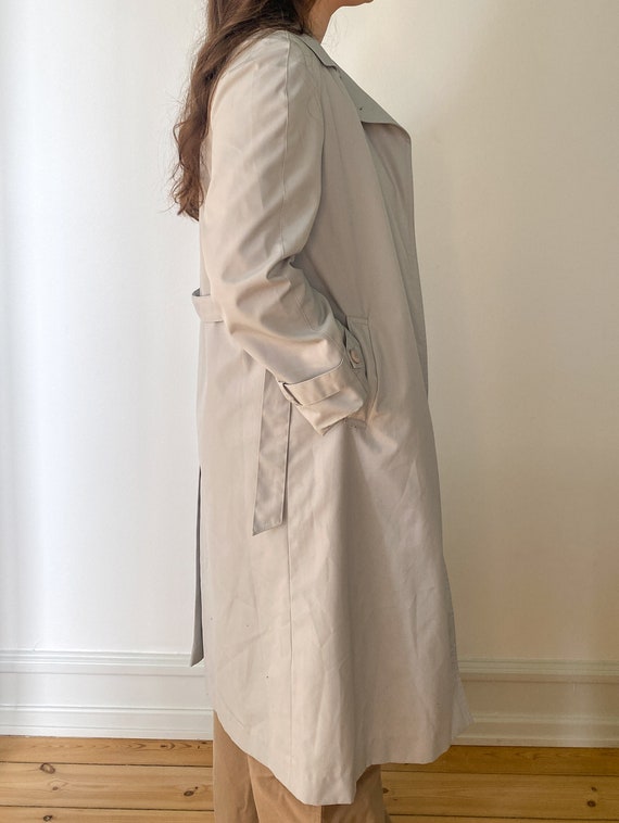 Vintage Minimalistic Oversize Trenchcoat, Light G… - image 6