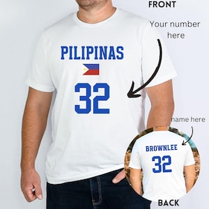 Custom Gilas Pilipinas Philippine National Basketball Team Personalized Philippine Tshirt Pinoy Basketbol Philippine Sports Pinoy Pride