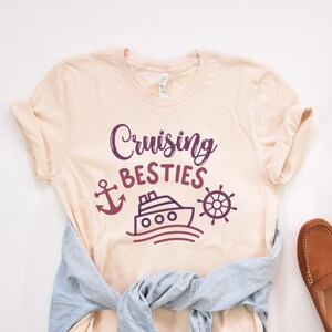 Cruise Shirts Cruising Bestie Family Cruise Shirt Matching Girls Trip Best Friends Cruise Tee Cute Vacation Shirt Best friend Gift