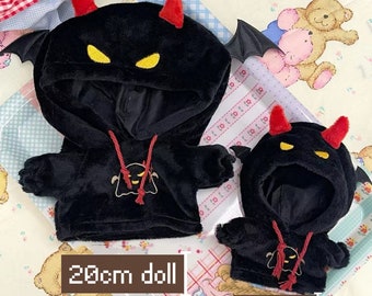 10CM 20cm 2Colors Plush Doll Cute Clothing Suit, Costume Set for Cotton Dolls, Plushies Hoodie for Halloween