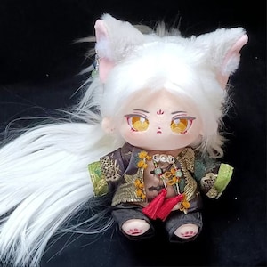 20cm PLush Doll Cool Suit, Cotton Doll handsome clothes suit, Chinese history style for boy doll,Coat+Shirt+Pants