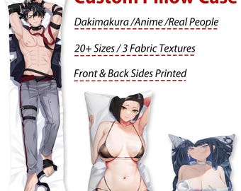 Custom Anime Body Pillow Case,Personalised Dakimakura Pillow Cover,Actor/Your Photo/Your Design Pillow, Gifts For Family and Friends