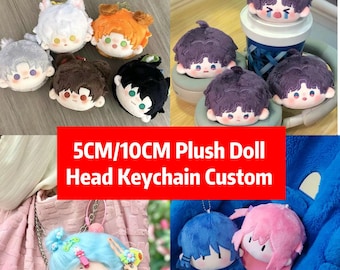 Customize 5cm/10cm Plush Doll Head Commission,personalized