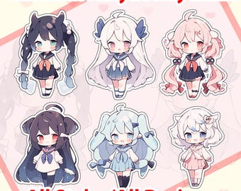 Custom Acrylic Anime Keychain, Personalized Acrylic Charm, Laser Clear Keychain Commission, Gaming Gift Key Chains