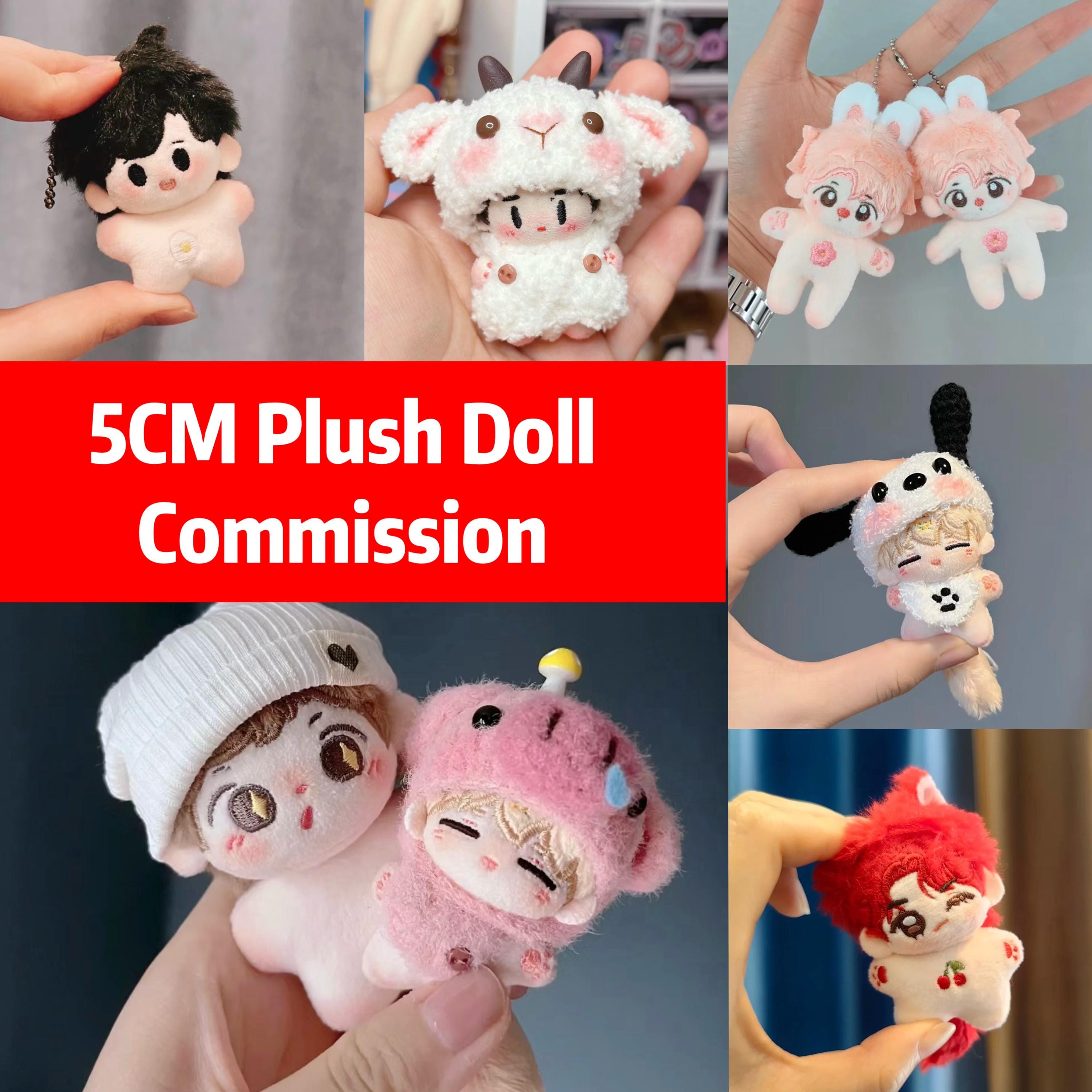 Customize 5cm Plush Doll Commission,personalized Keychain Plushies
