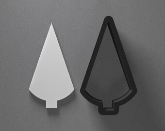 Tree Arrow Head Triangle Polymer Clay Earring & Cookie Cutter, Pottery Tool