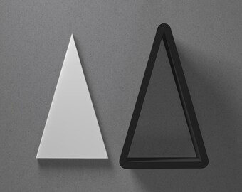 Tall Triangle Polymer Clay Earring & Cookie Cutter, Pottery Tool