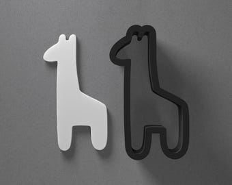 Giraffe Polymer Clay Earring & Cookie Cutter, Pottery Tool