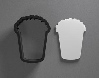 Popcorn Pop Corn Polymer Clay Earring & Cookie Cutter, Pottery Tool