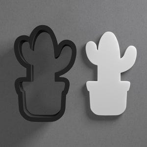 Boucle d'oreille et emporte-pièce Cactus en pâte polymère, outil de poterie