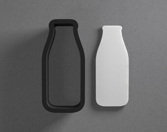 Milk Bottle Polymer Clay Earring & Cookie Cutter, Pottery Tool