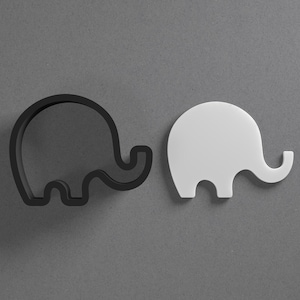 Whimsical Elephant Polymer Clay Earring & Cookie Cutter, Pottery Tool