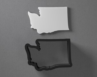 Washington State USA Polymer Clay Earring & Cookie Cutter, Pottery Tool